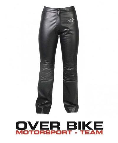 PANTALONE PELLE DONNA NERO 4w CAT TAGLIA 44 Alpinestars
