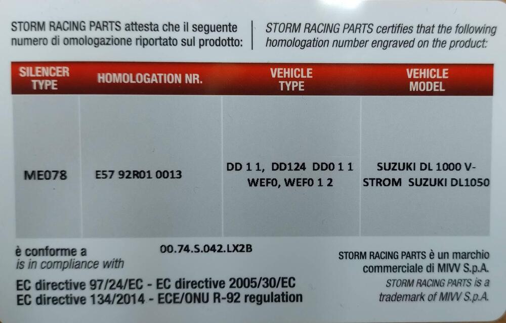 Silenziatore Storm V-Strom DL 1050 ‘20 → 24 (5)