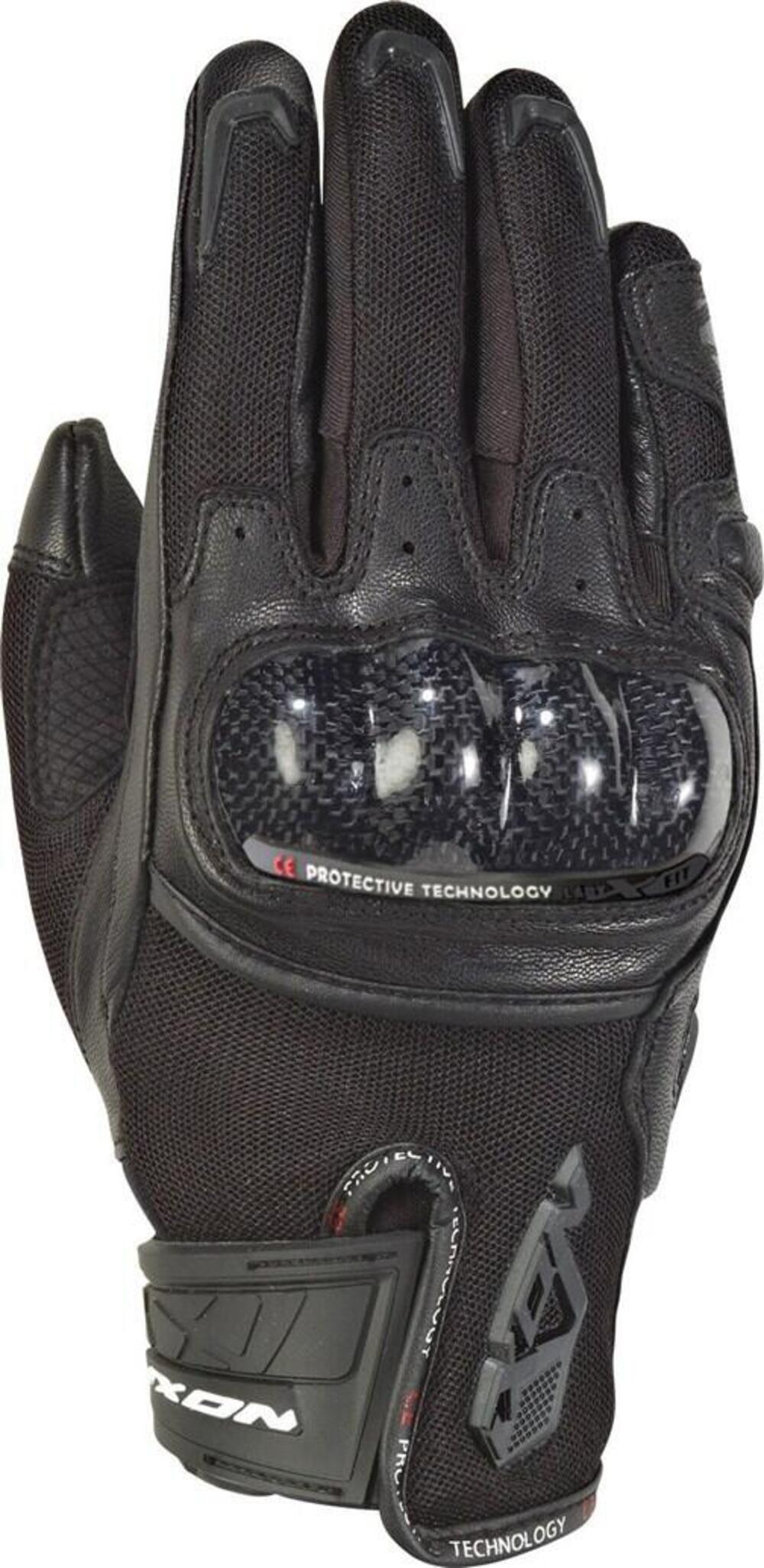 Guanti moto donna pelle e tessuto estivi Ixon RS R