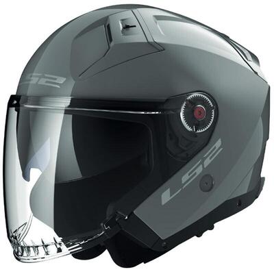 Casco Jet LS2 OF603 INFINITY II SOLID in fibra Nar