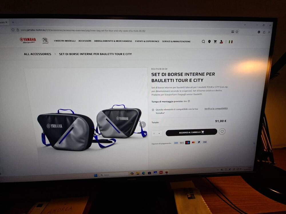 tris di valigie interne Originali Yamaha x Tracer (4)