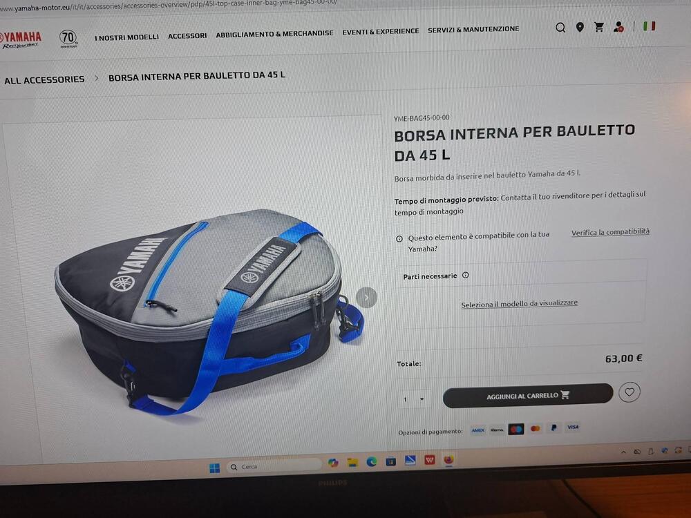tris di valigie interne Originali Yamaha x Tracer (6)