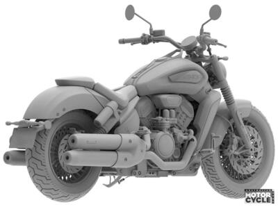 Benda al lavoro su una cruiser V4 con cambio automatico simile all'E-Clutch di Honda 