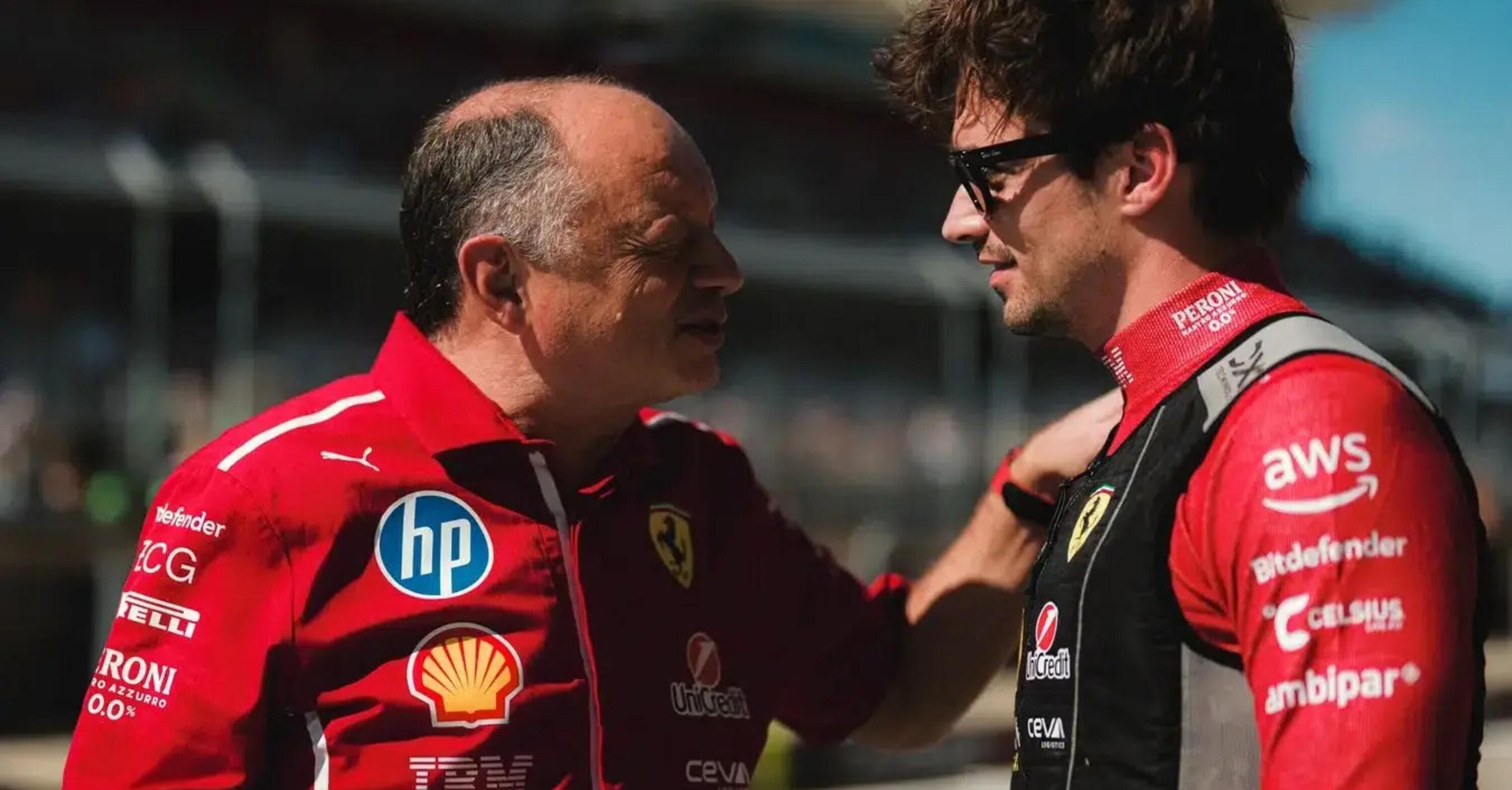 Frédéric Vasseur and Charles Leclerc