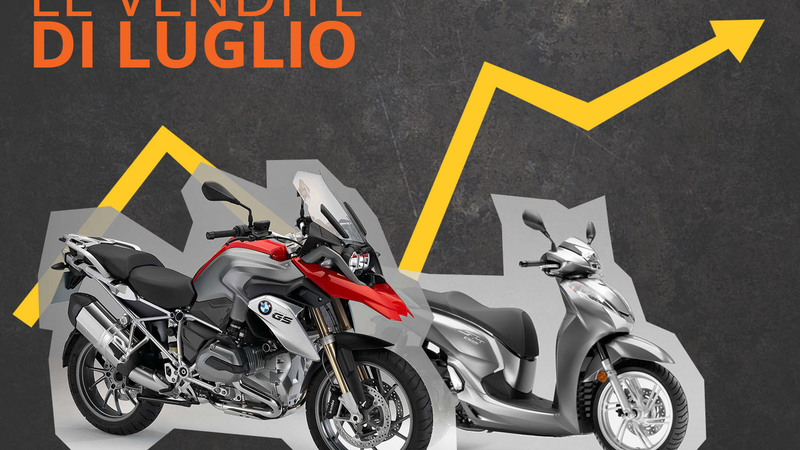 Mercato a luglio: -7,7%. Vanno meglio le moto. Il 2016 a +11,4%. Le Top 100