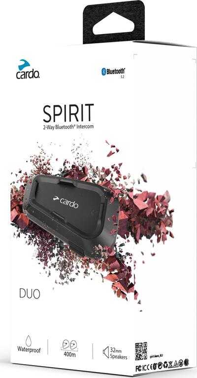 Interfono Bluetooth Cardo SPIRIT doppio 2 piloti f