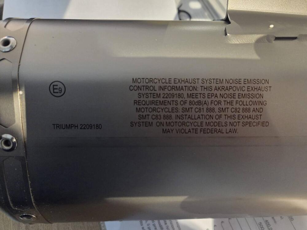 KIT SCARICO AKRAPOVIC IN TITANIO - TIGER 900 *10 R (3)
