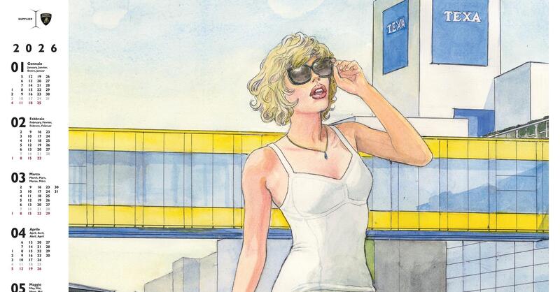 TEXA, il calendario 2026 firmato Milo Manara celebra Lamborghini e guarda al futuro dell&rsquo;azienda