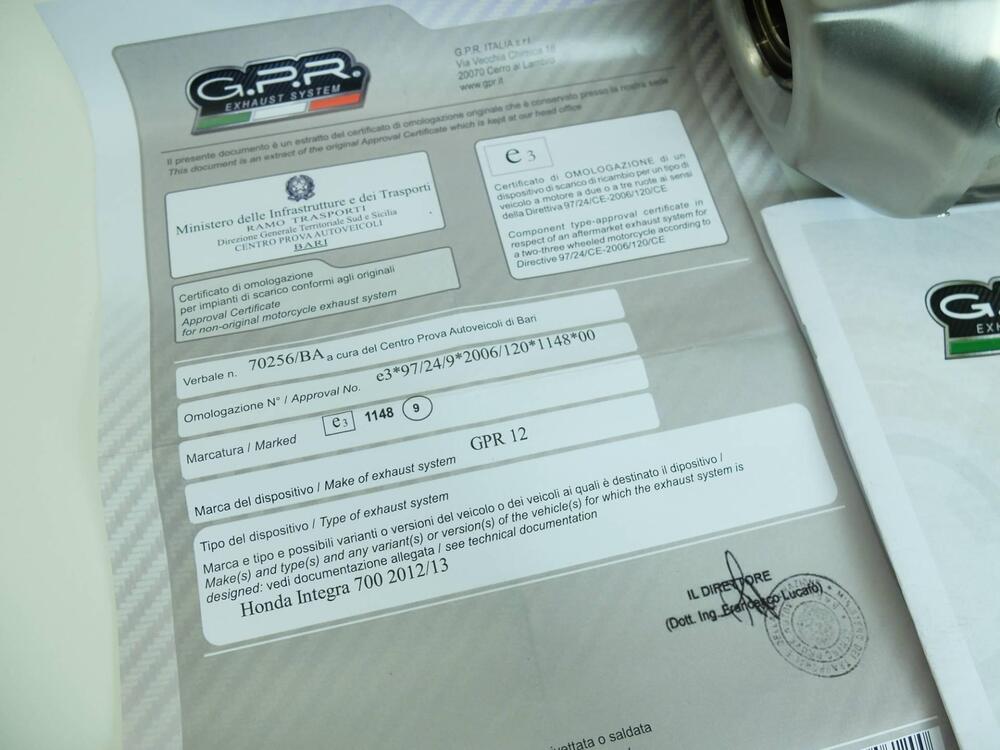 Scarico GPR Pentasport Inox omologato Honda Int (2)