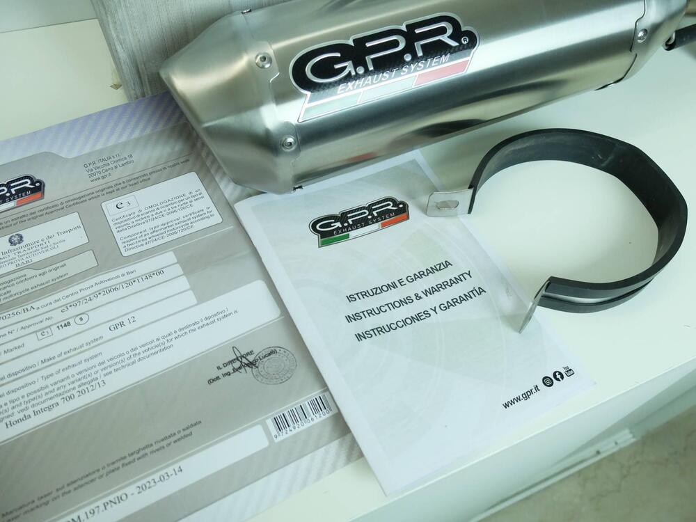 Scarico GPR Pentasport Inox omologato Honda Int (3)