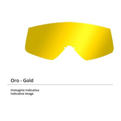 Ricambio lente specchiata oro per occhiali cross S 