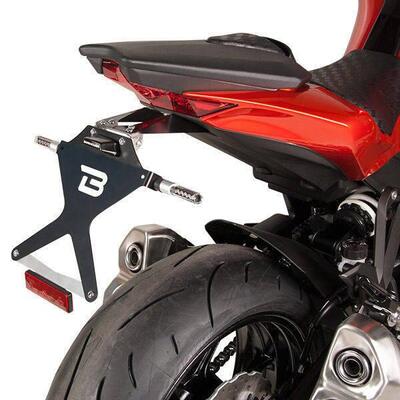 Portatarga regolabile Barracuda KN110414 per Kawas