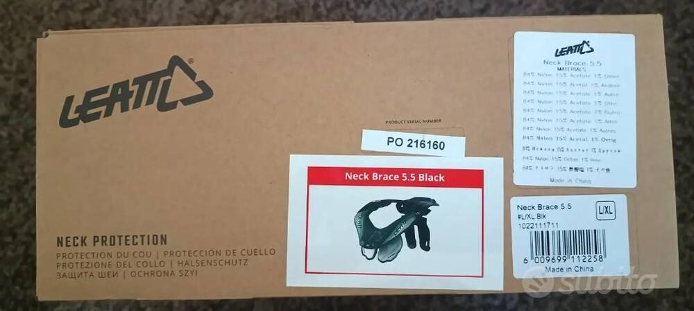 Neck Brace Leatt - Collare Cervicale 5.5 Black Leatt Brace (5)