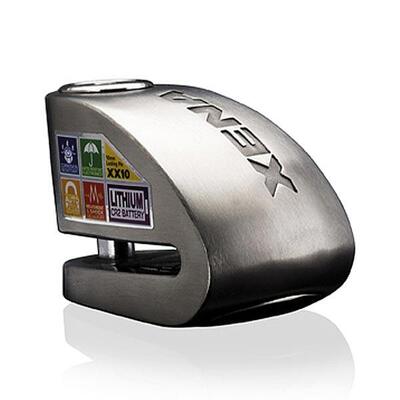 Bloccadisco con allarme Xena xx10 in acciaio inox