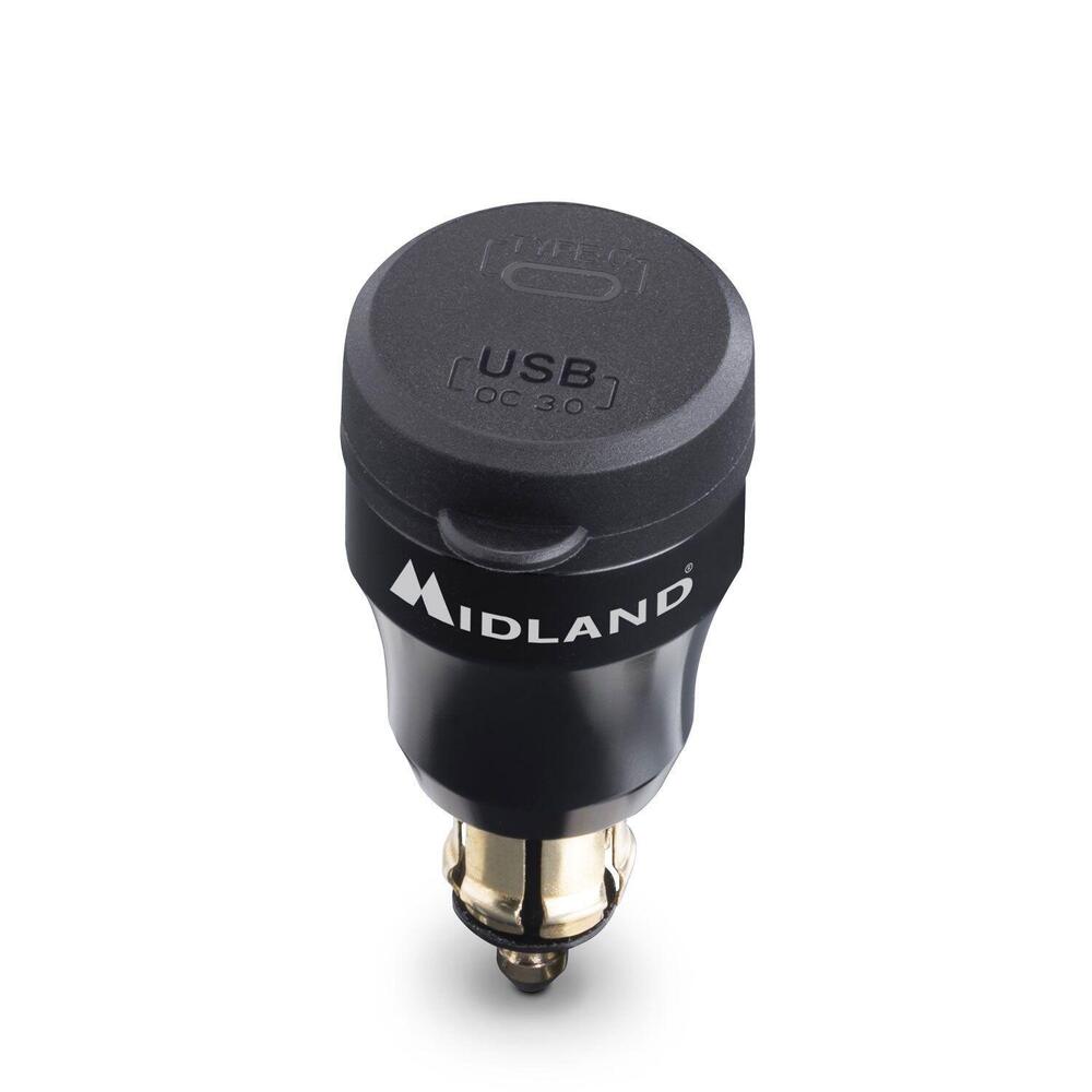 Caricatore USB+USB-C Midland