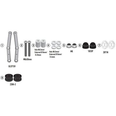 Kit di attacchi Givi D9259KIT per VOGE SR1 125 (23