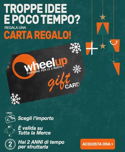 Natale 2025, idee regalo per motociclisti, 22 dicembre: Gift Card Wheelup