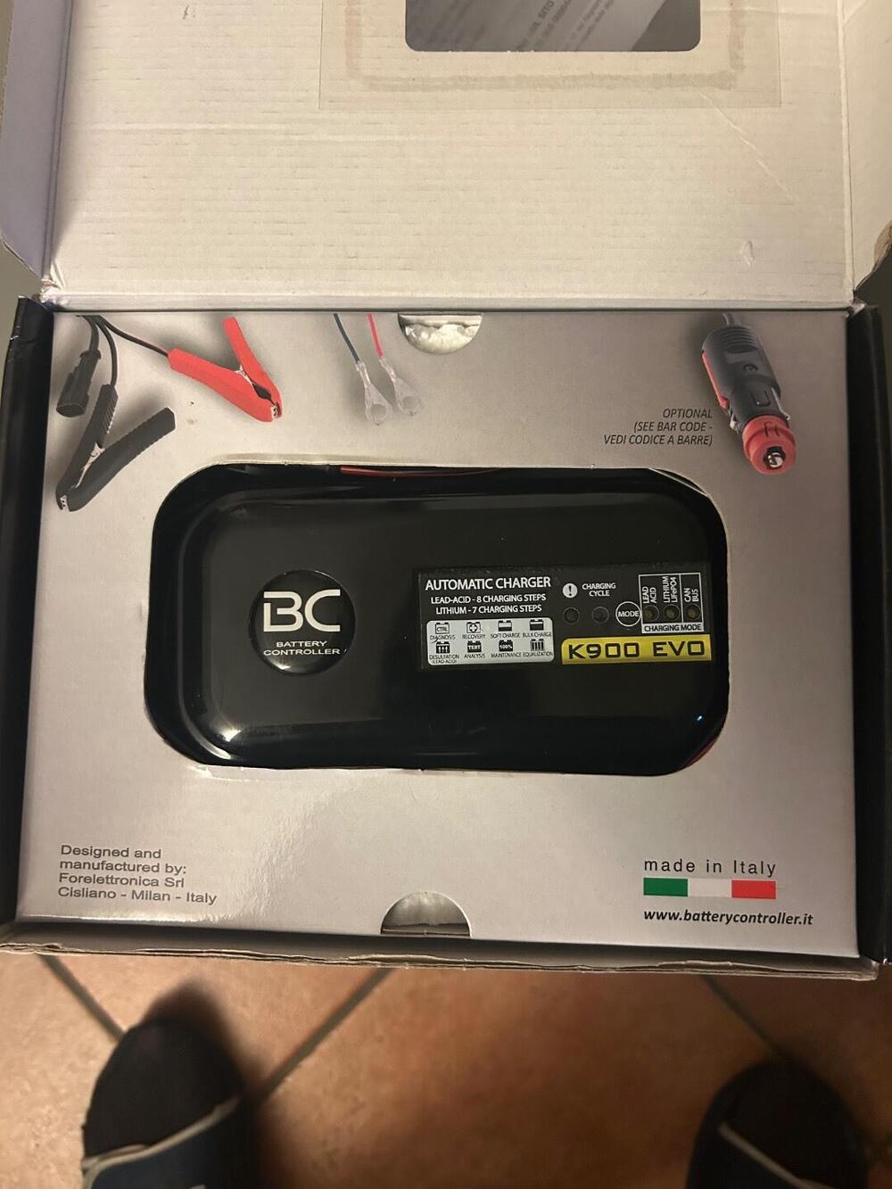 BC K900 EVO+, Caricabatteria BMW 12V - 1A BC Battery Controller