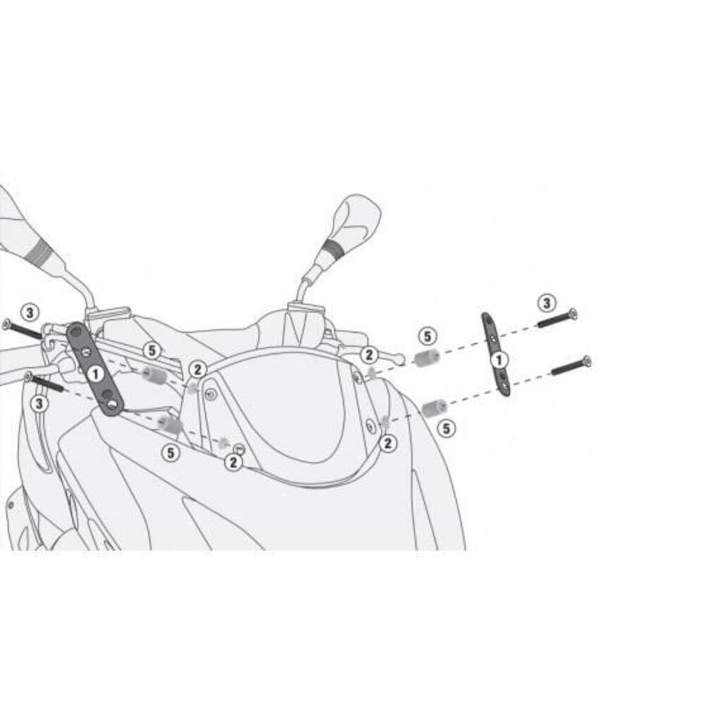 Kit attacchi Givi A1208A
