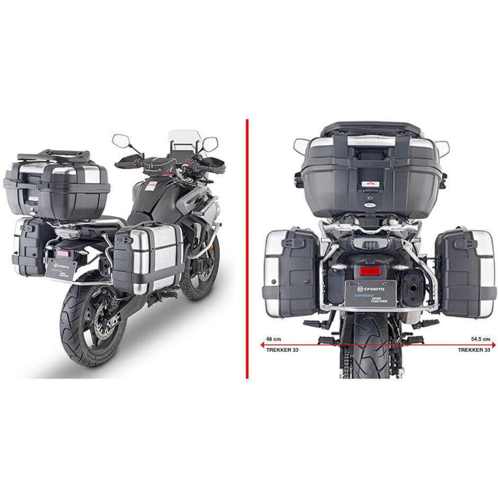 Portavaligie laterale Givi PL9225 per CF 800MT (22