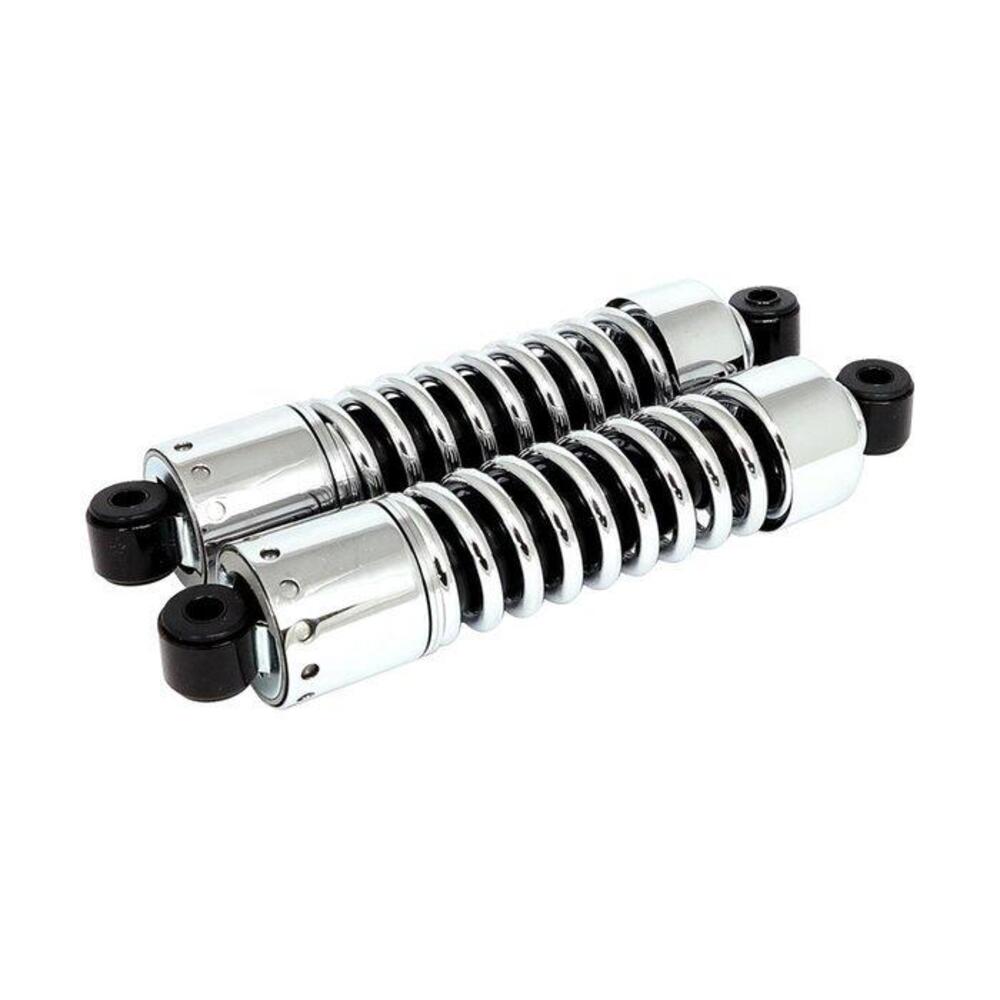 Ammortizzatori 12" cromati Custom Chrome molla a v Progressive Suspension