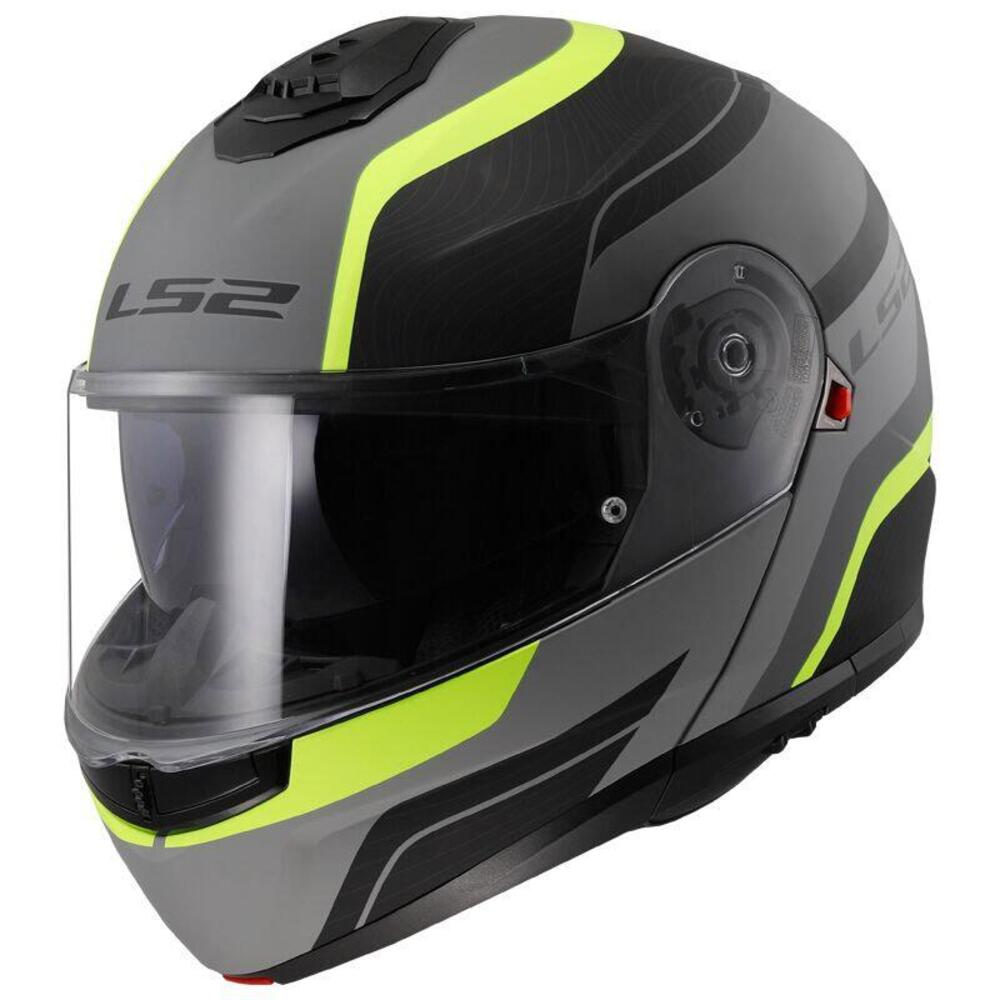 Casco Modulare LS2 Strobe II Monza H-V Nero Opaco
