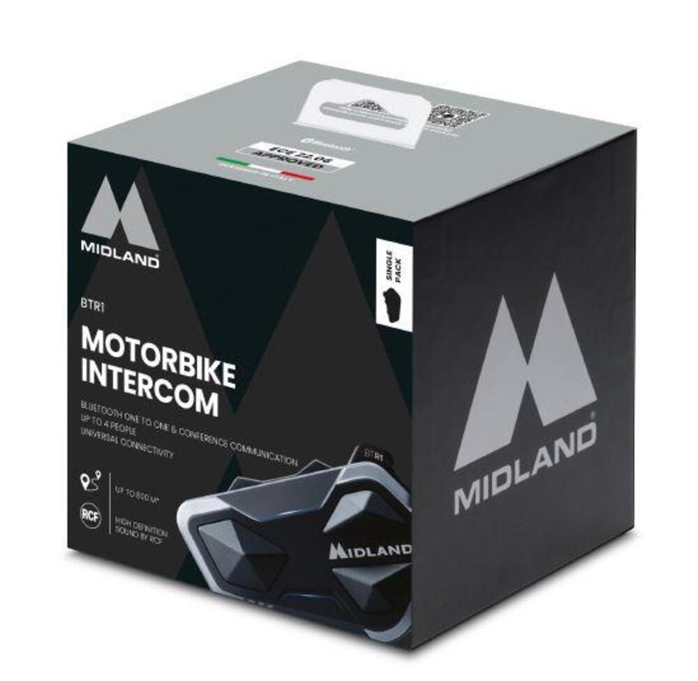 Interfono Midland BT R1 Singolo