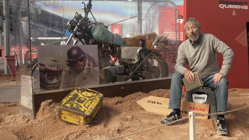 La moto di Thierry Sabine perduta e ritrovata nel deserto [VIDEO]