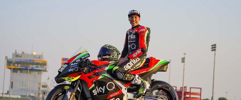 Aleix Espargar&ograve; in sella all'Aprilia RS-GP nel 2020