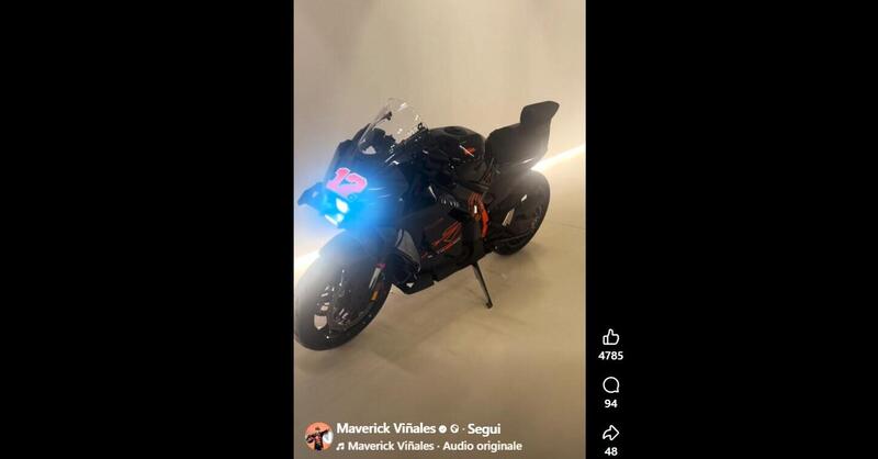 MotoGP 2025. Ecco il regalo di Natale della KTM per Maverick Vi&ntilde;ales 