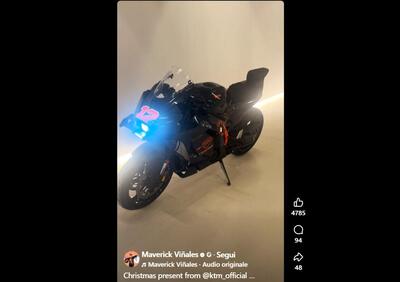MotoGP 2025. Ecco il regalo di Natale della KTM per Maverick Viñales 