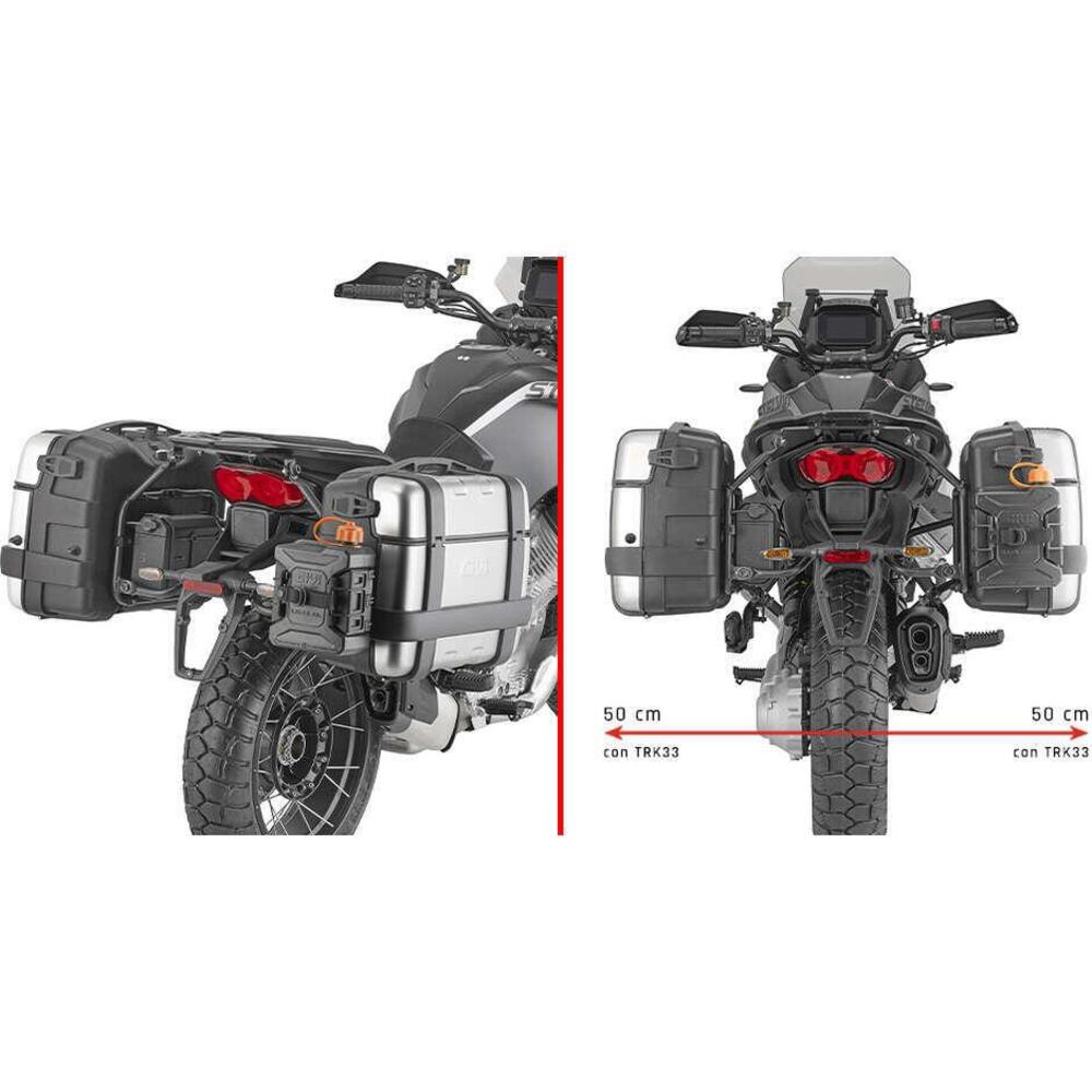 Portavaligie laterale Givi PLO8208MK per MOTO GUZZ