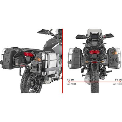 Portavaligie laterale Givi PLO8208MK per MOTO GUZZ