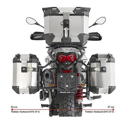 Portavaligie laterale Givi PLO8209CAM per MOTO GUZ