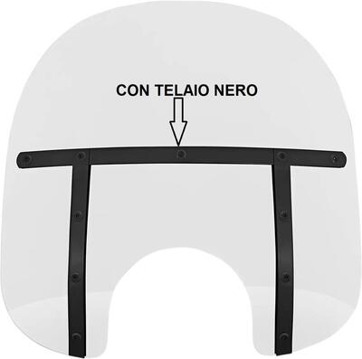 Parabrezza Memphis Fats per Sportster, Dyna e Soft 