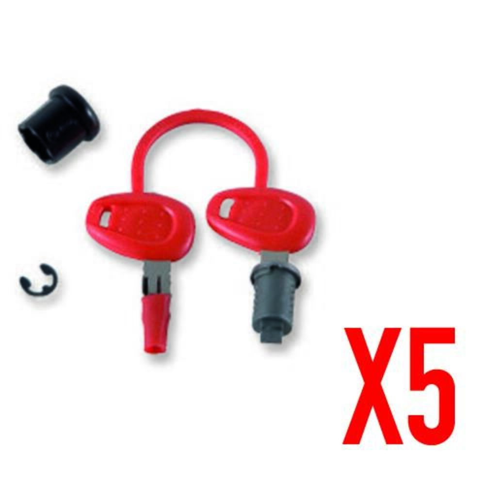 Givi z1382 kit ricambio chiavi per 5 valigie (2)