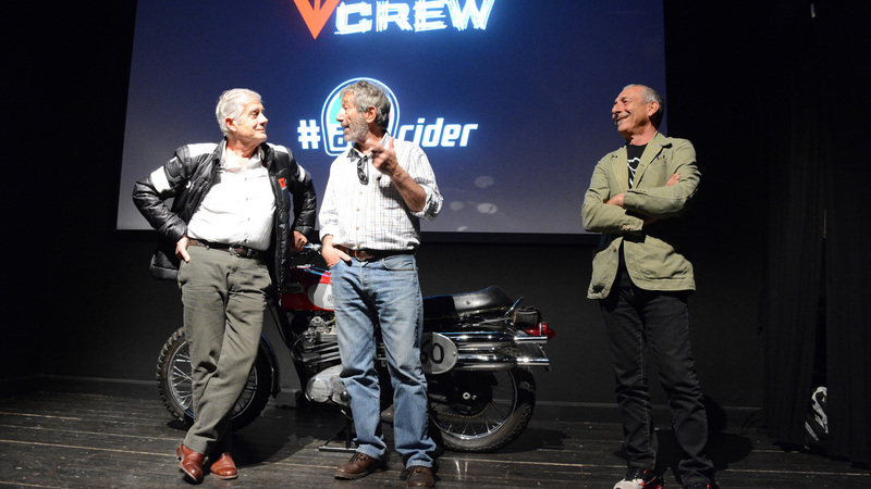 Agostini e Lucchinelli con Dainese per presentare il Webisode #5 Old Dogs