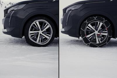 Catene vs calze: chi vince? La prova strumentale su neve e ghiaccio