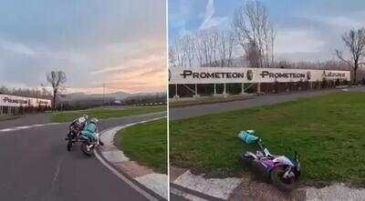 Incidente in allenamento: Toprak Razgatlioglu colpisce involontariamente il piccolo Zayn Sofuoglu [VIDEO]