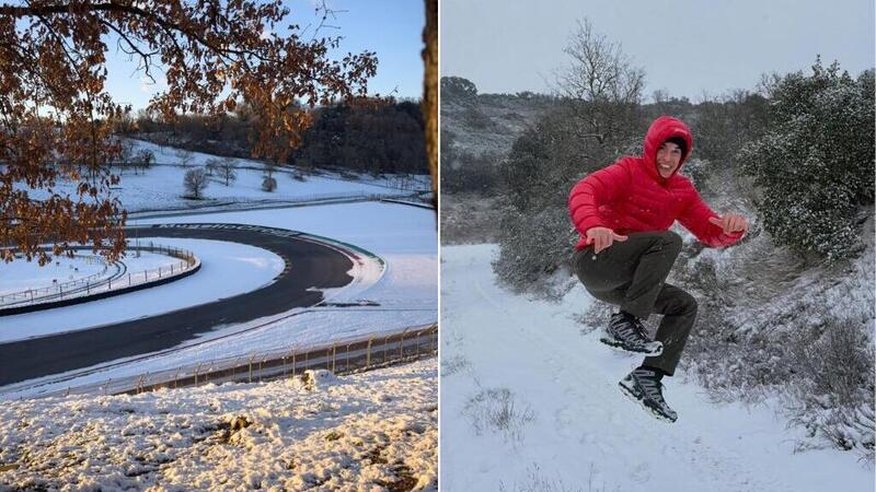 Italia sotto la neve: Imola, Misano e Mugello imbiancati, anche il Ranch di Valentino Rossi &egrave; un presepe [GALLERY]