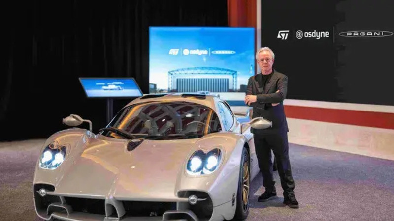 Pagani al CES 2026: quando l&rsquo;hypercar diventa laboratorio digitale con STMicroelectronics e Osdyne
