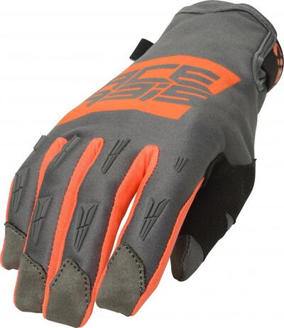 Guanti cross Acerbis MX WP HOMOLOGATED Arancio Gri