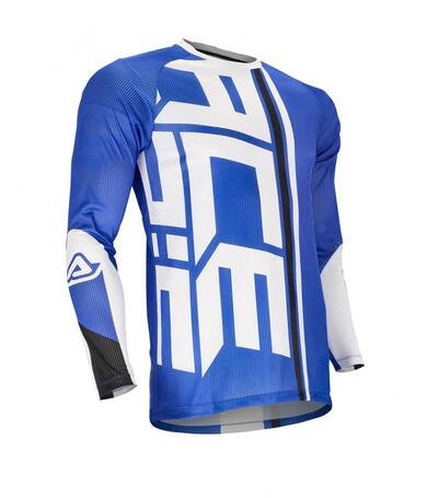 Maglia cross Acerbis J-WINDY ONE VENTED Blu Bianco