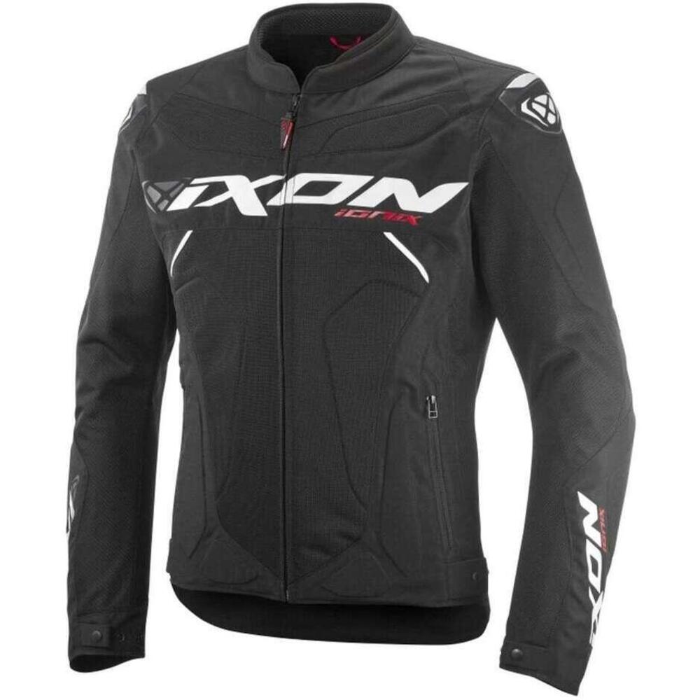 Giacca moto estiva Ixon IONIX Nero Bianco