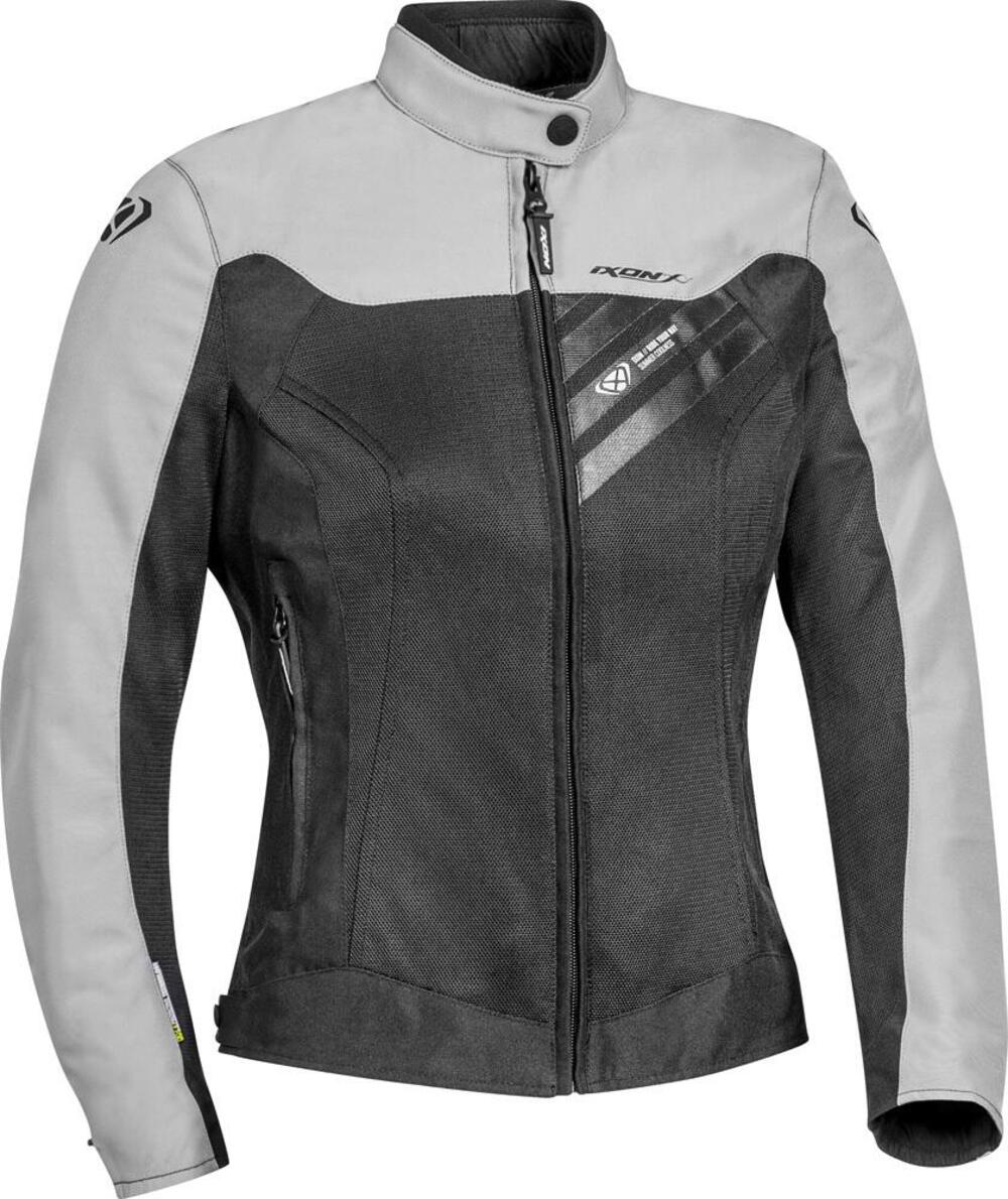 Giacca moto donna estiva Ixon ORION LADY nero grey