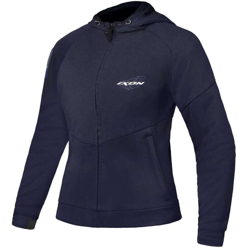 Felpa moto donna Ixon TOUCHDOWN L Navy Argento