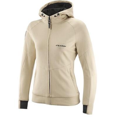Felpa moto donna Ixon TOUCHDOWN L Beige