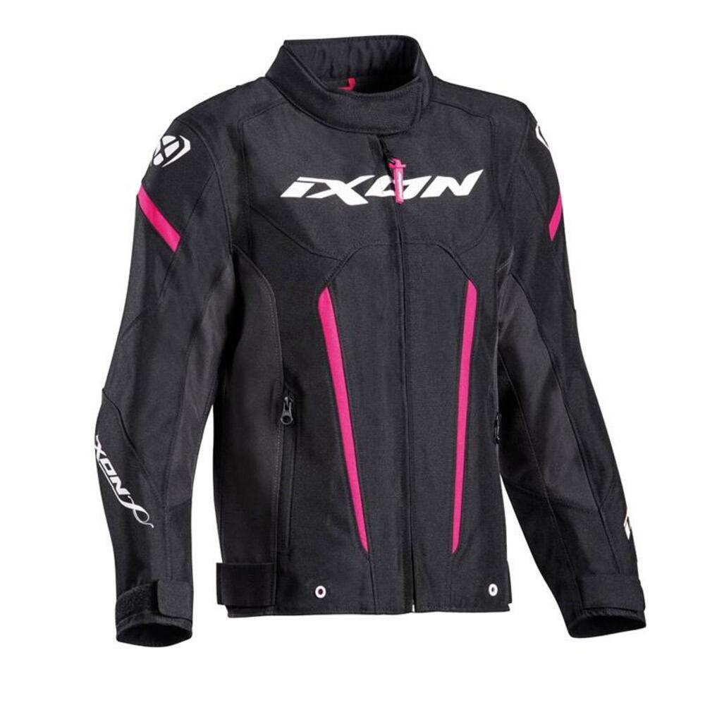 Giacca moto bambino Ixon STRIKER KID L Nero Fucsia