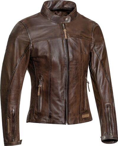 Giacca moto donna pelle estiva Ixon CRANK AIR LADY