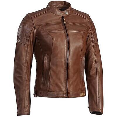 Giacca moto donna pelle Ixon SPARK LADY marrone ca